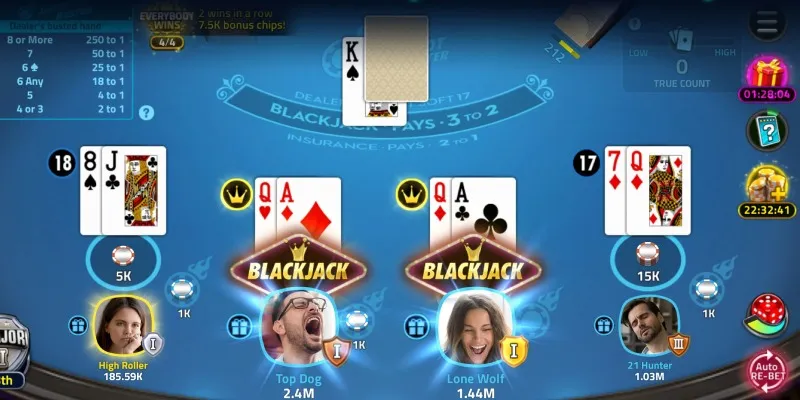 Giới thiệu tựa game casino Blackjack với quy tắc tham gia đơn giản